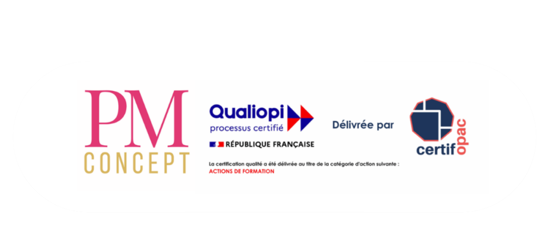 logo PM concept et certification qualiopi